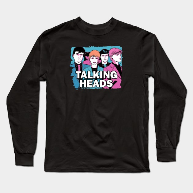 Talking Heads Long Sleeve T-Shirt by Pixy Official